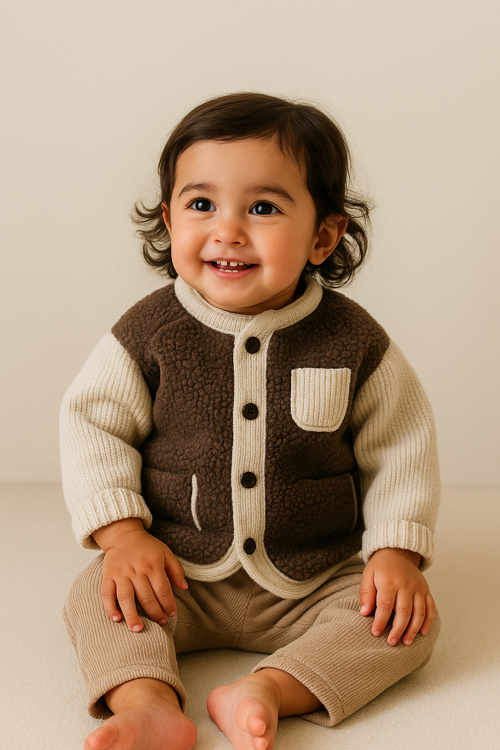Unisex Patchwork Winter Jacket – Cozy Heavyweight Coat