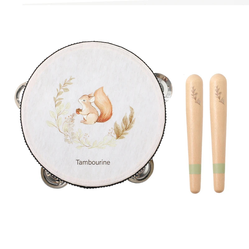 Wooden Musical Instrument Toy β Xylophone, Beads & Drum