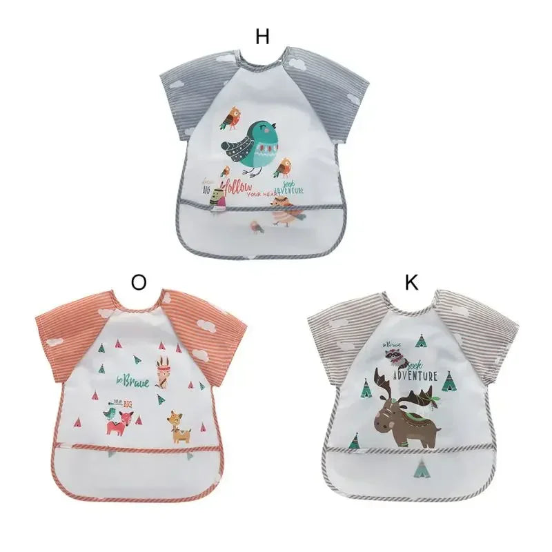 Baby Waterproof Short-Sleeve Bib
