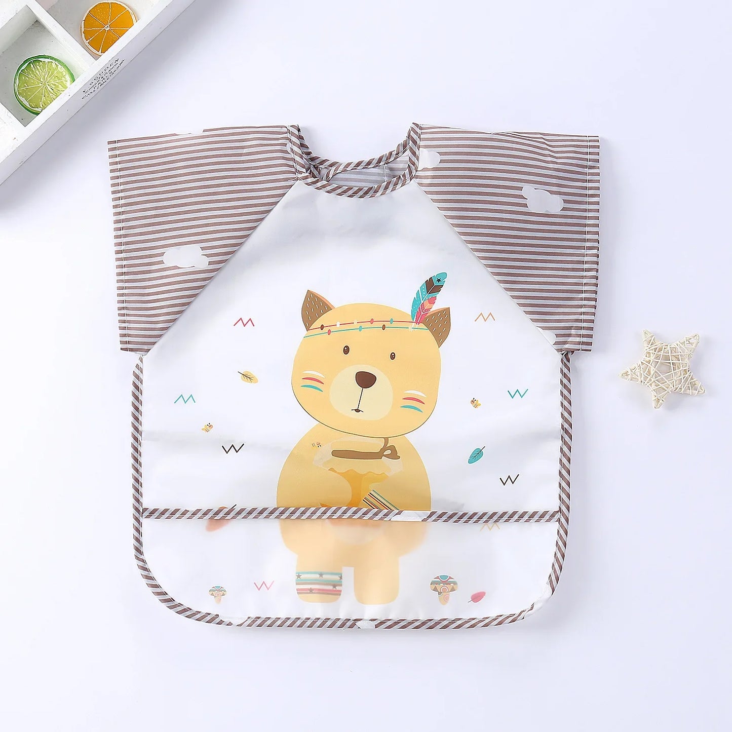 Baby Waterproof Short-Sleeve Bib
