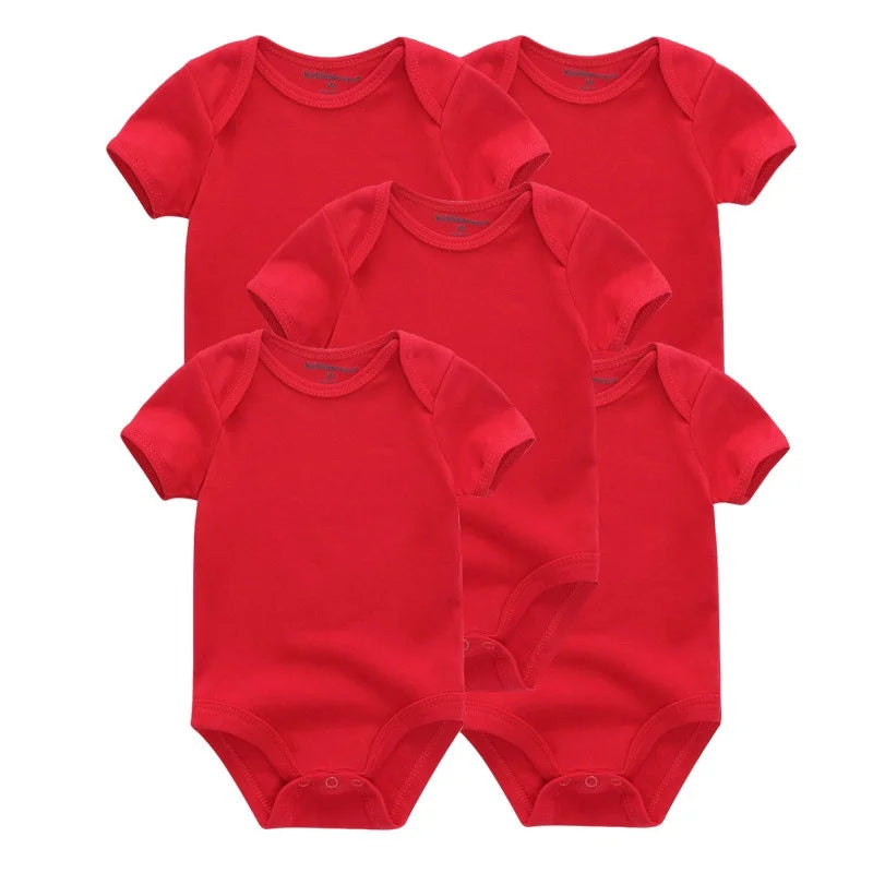 Lullaby 5-Piece Cotton Baby Bodysuit Set