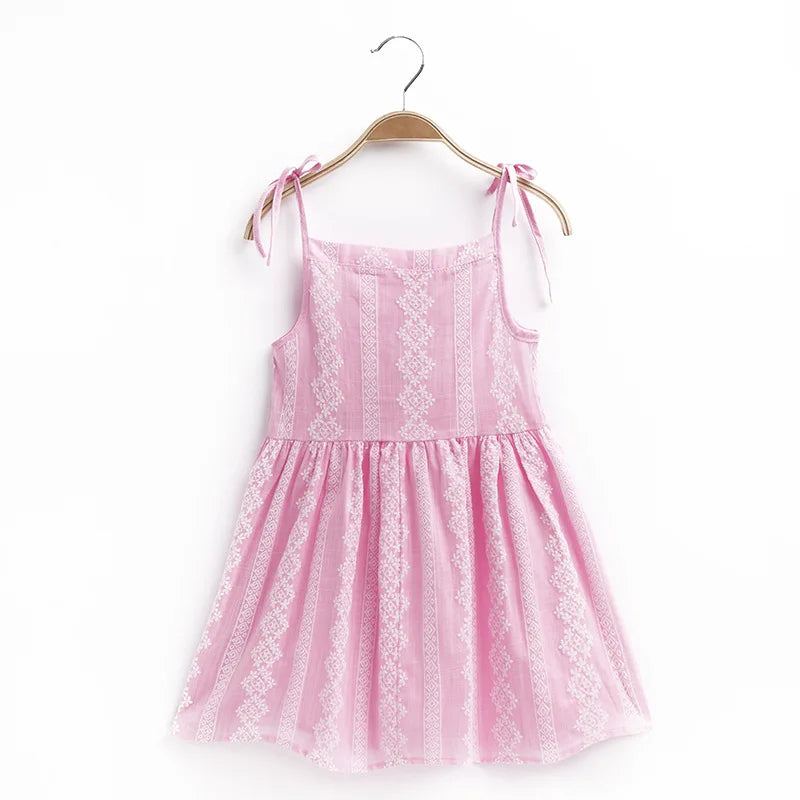 Cotton Linen Strappy Dress – Lullaby