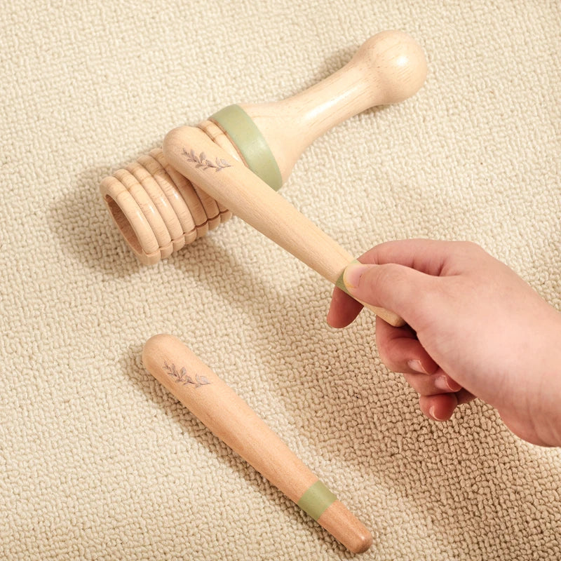 Wooden Musical Instrument Toy β Xylophone, Beads & Drum