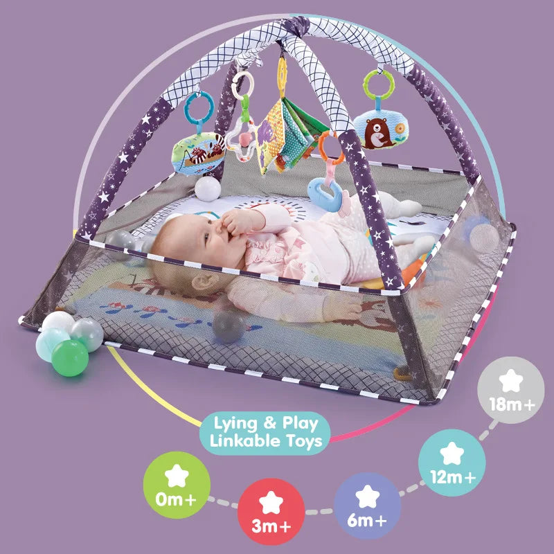 Baby Activity Play Mat with Fitness Frame