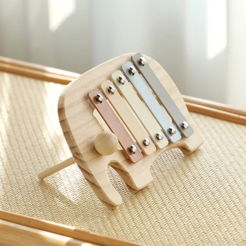 Wooden Musical Instrument Toy β Xylophone, Beads & Drum