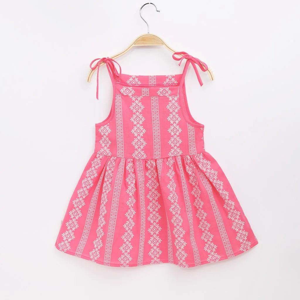 Cotton Linen Strappy Dress – Lullaby