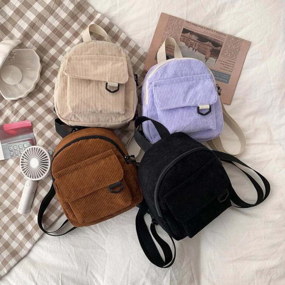 Mini Corduroy Backpack – Unisex