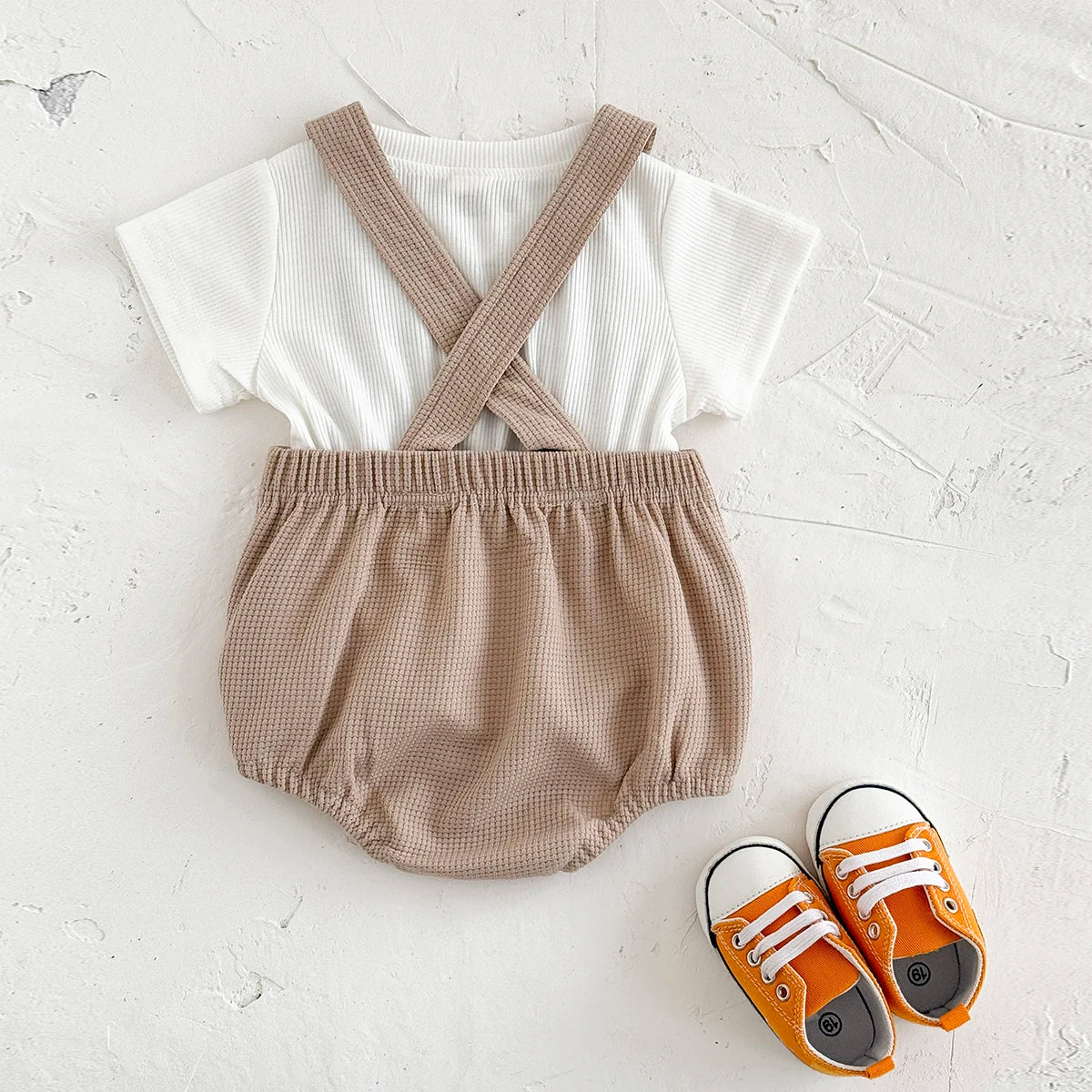 Lullaby Patchwork Baby Set – Short Sleeve 2-Piece