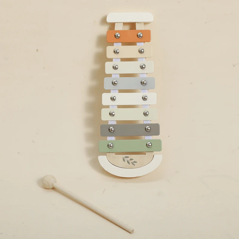 Wooden Musical Instrument Toy β Xylophone, Beads & Drum