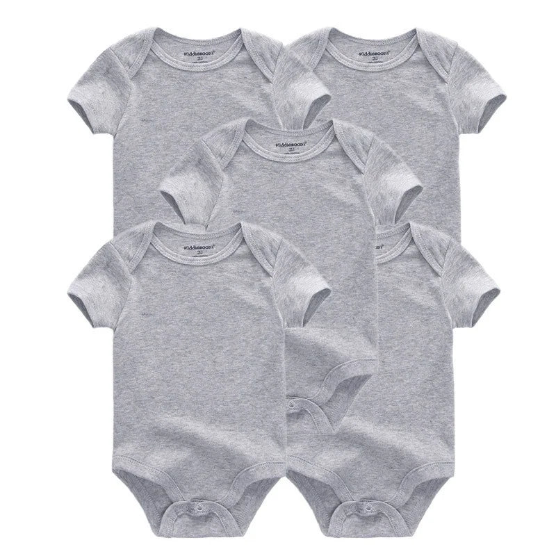 Lullaby 5-Piece Cotton Baby Bodysuit Set