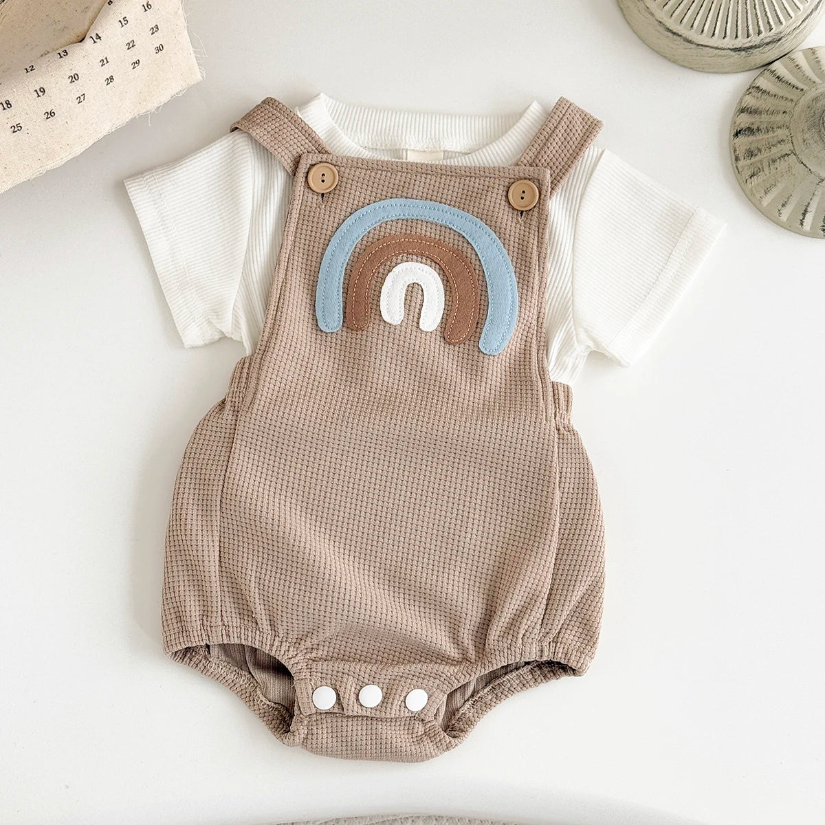 Lullaby Patchwork Baby Set – Short Sleeve 2-Piece