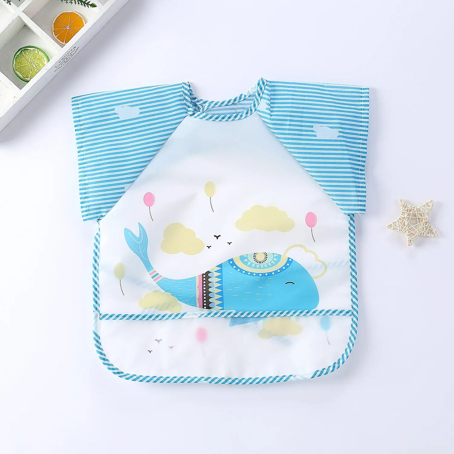 Baby Waterproof Short-Sleeve Bib