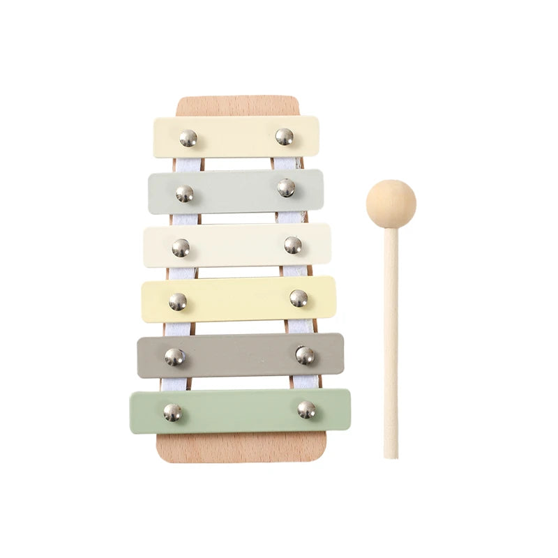 Wooden Musical Instrument Toy β Xylophone, Beads & Drum