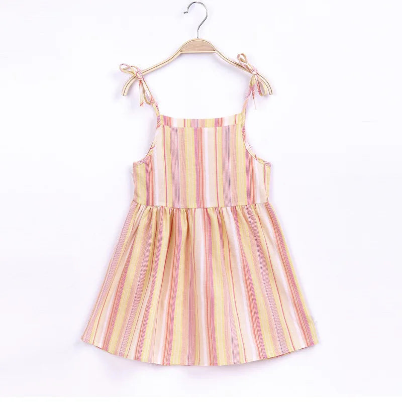 Cotton Linen Strappy Dress – Lullaby