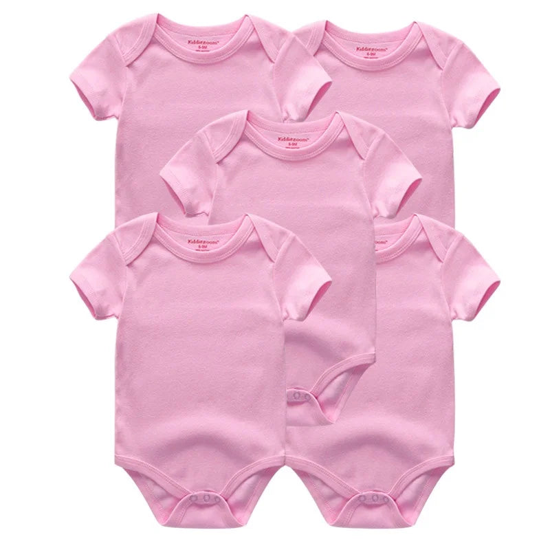 Lullaby 5-Piece Cotton Baby Bodysuit Set