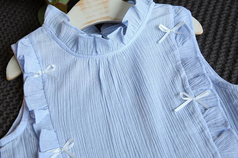 Cotton Butterfly Sleeve Baby Set - 2Pcs