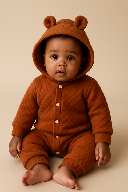 Hooded Romper – Autumn Collection 🍂