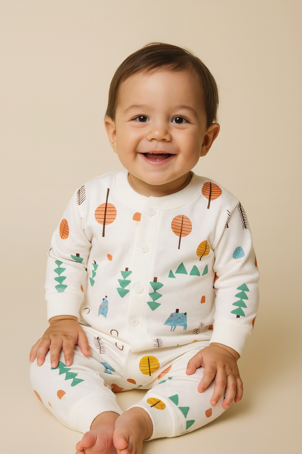 Baby Cotton 2-Piece Set – Autumn Collection 🍂