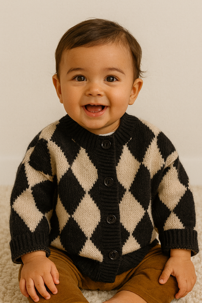 Cotton, Cashmere Geometric Sweater – Autumn Collection