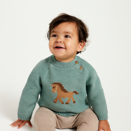 Cotton Knit Sweater – Autumn Collection 🍂