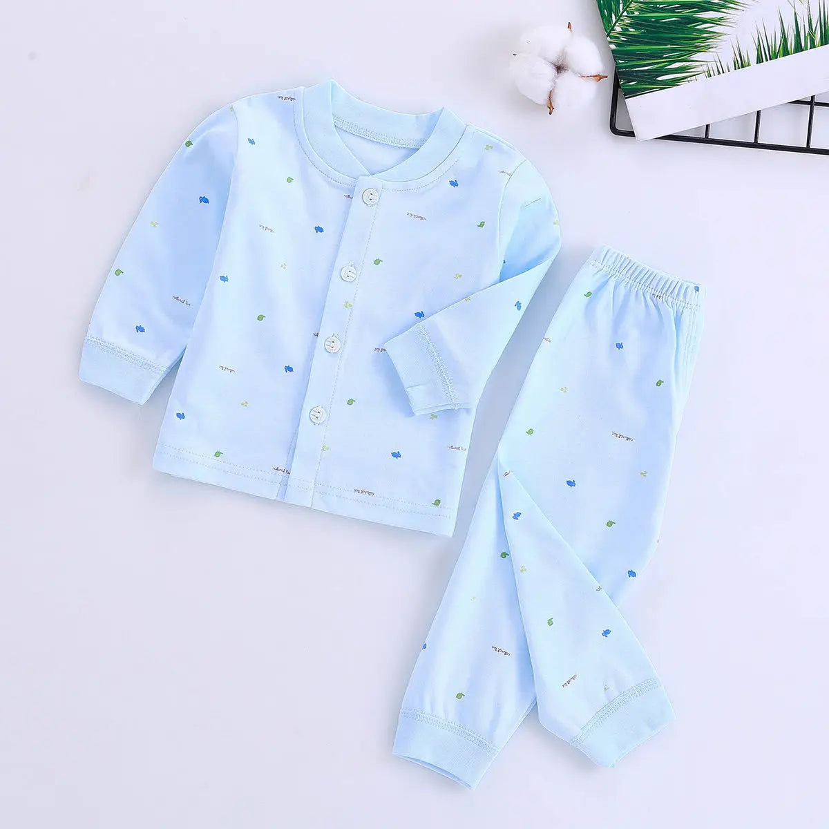 Baby Cotton 2-Piece Set – Autumn Collection 🍂