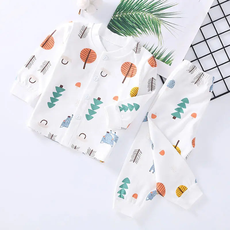 Baby Cotton 2-Piece Set – Autumn Collection 🍂