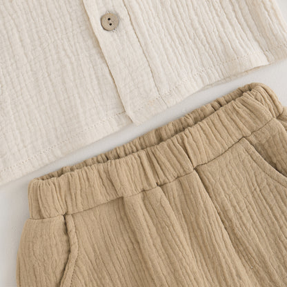 Outfit Set – Solid Long Sleeve Top & Pants