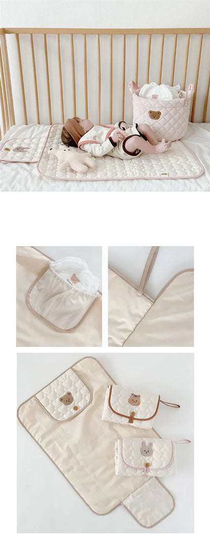 Foldable Waterproof Baby Changing Pad – Large 70×50 cm
