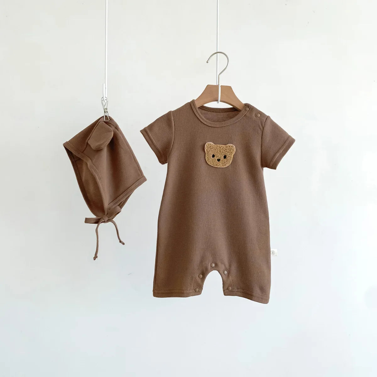 Lullaby’s Cotton Patch Bear Baby Romper