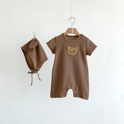 Lullaby’s Cotton Patch Bear Baby Romper