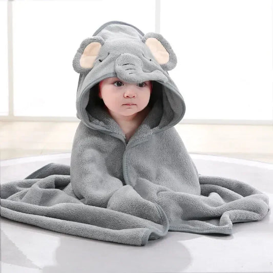 Hooded Bathrobe Towel – Coral Fleece Comfort