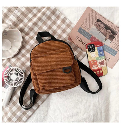 Mini Corduroy Backpack – Unisex