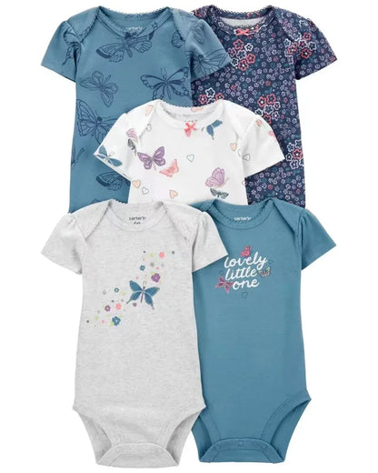 Lullaby Cotton Baby Romper – European Style  5 Pcs Set