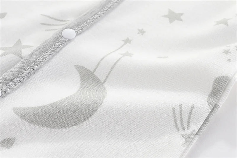 Lullaby Striped Cotton Baby Romper – Full-Sleeve Unisex Bodysuit