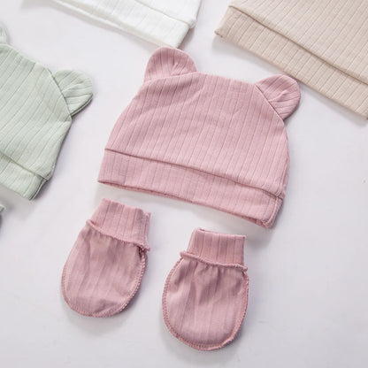 Unisex Baby Knit Cap – Set