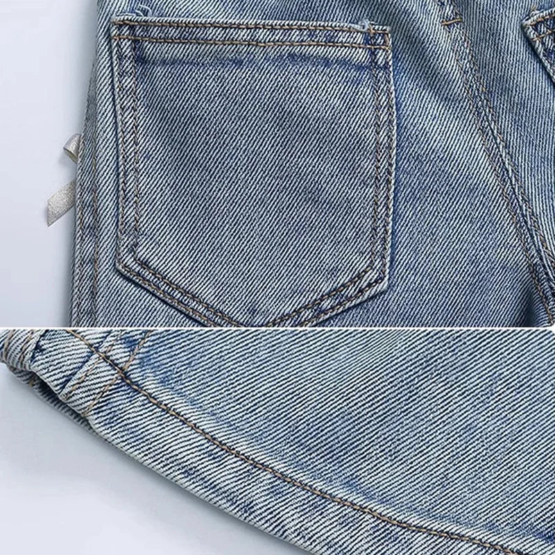 Loose Bow Jeans