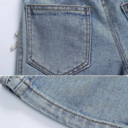 Loose Bow Jeans