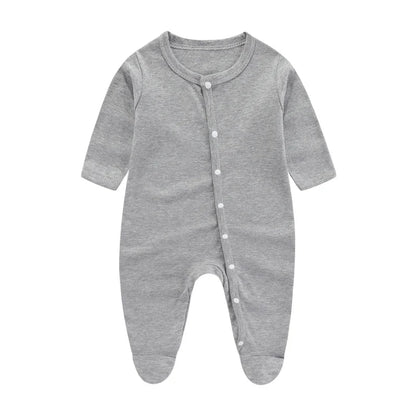 Lullaby Striped Cotton Baby Romper – Full-Sleeve Unisex Bodysuit