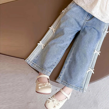 Loose Bow Jeans