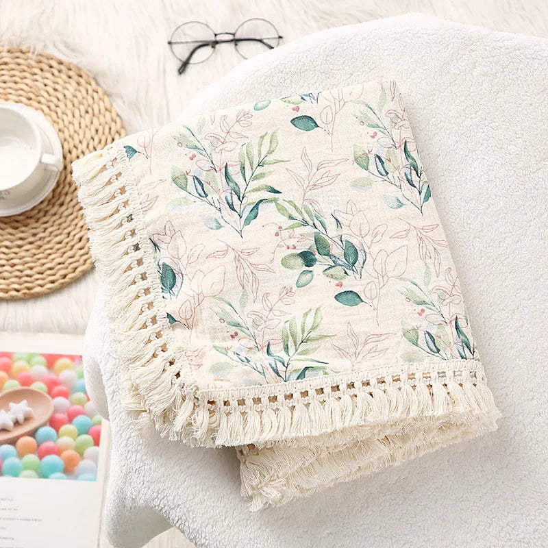 Lullaby Muslin Cotton Baby Blanket