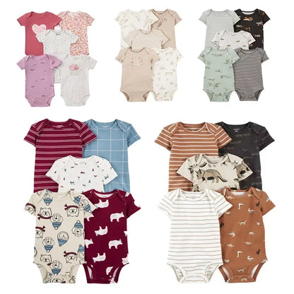 Lullaby Cotton Baby Romper – European Style  5 Pcs Set