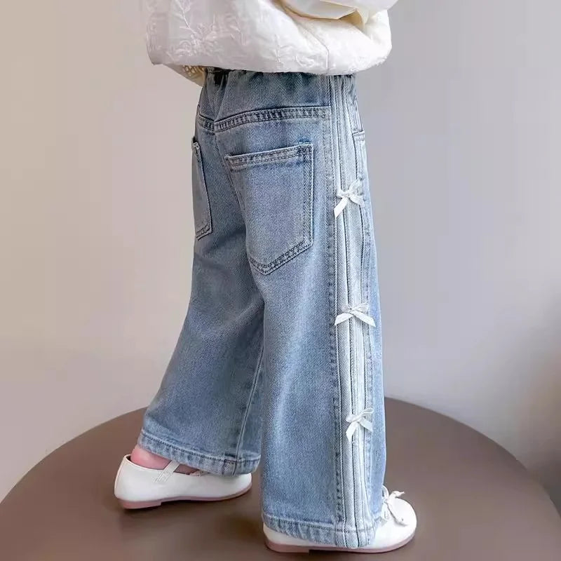 Loose Bow Jeans
