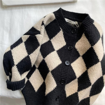 Cotton, Cashmere Geometric Sweater – Autumn Collection