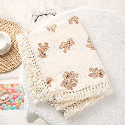 Lullaby Muslin Cotton Baby Blanket