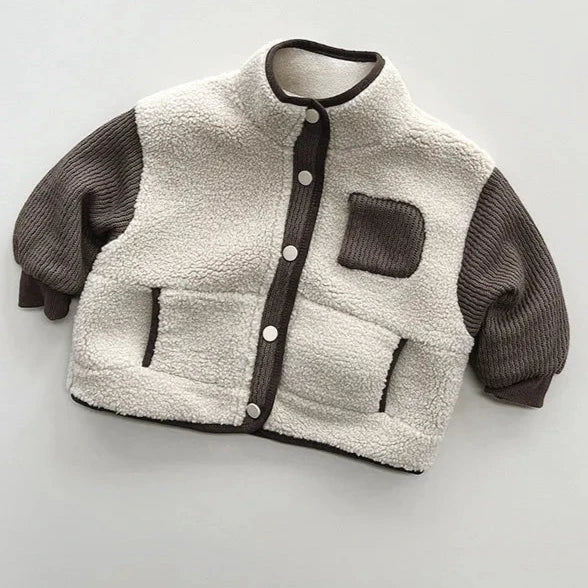 Unisex Patchwork Winter Jacket – Cozy Heavyweight Coat