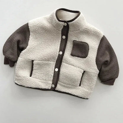 Unisex Patchwork Winter Jacket – Cozy Heavyweight Coat