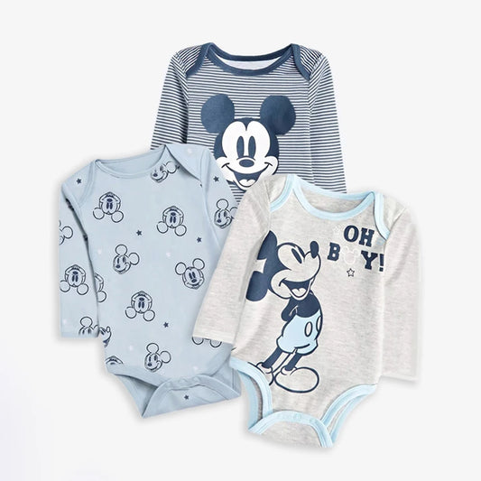 100% Cotton Bodysuit Set 3 Pcs