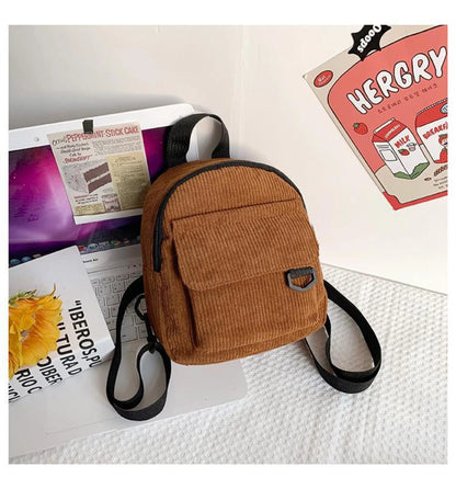 Mini Corduroy Backpack – Unisex