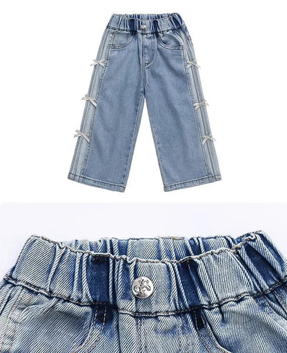 Loose Bow Jeans