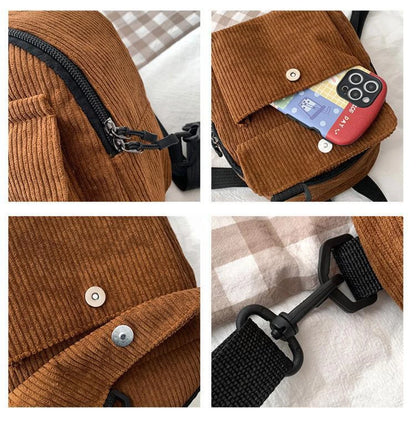 Mini Corduroy Backpack – Unisex
